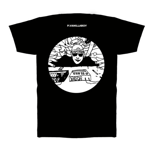 Oversized Heavyweight T Black "P.Vanillaboy"