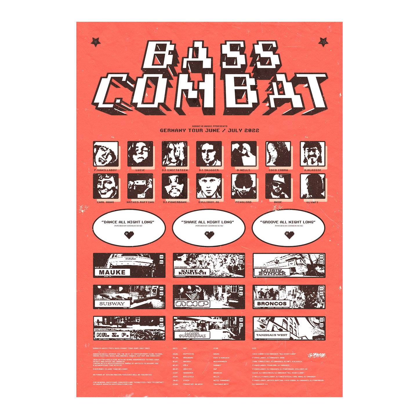 A1 Print "Bass Combat Tour"