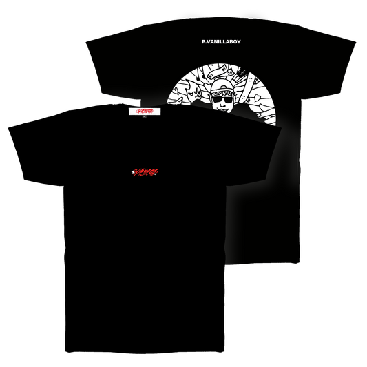 Oversized Heavyweight T Black "P.Vanillaboy"