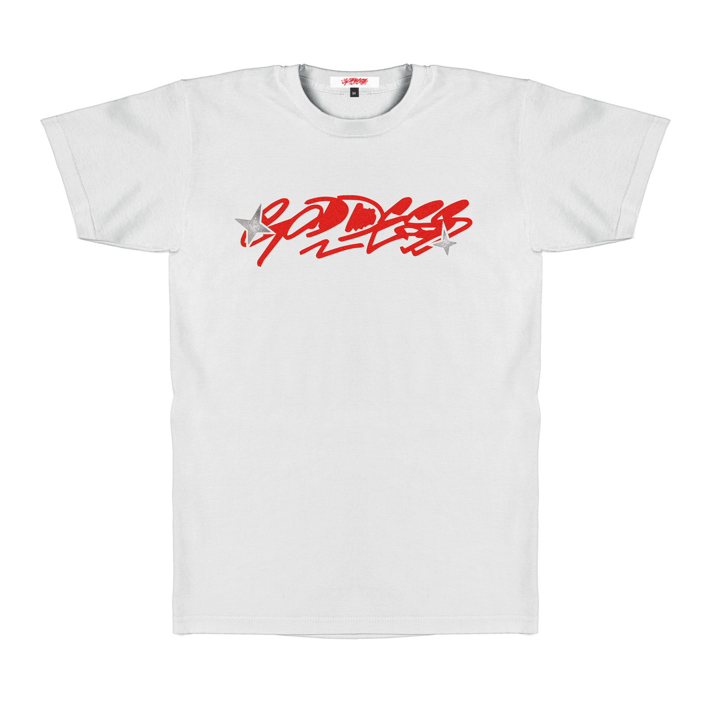 Oversized Heavyweight T White Printed Logo